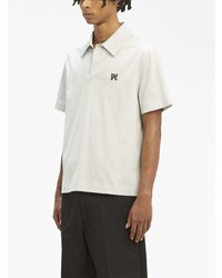 Palm Angels Monogram Embroidered Cotton Polo Shirt
