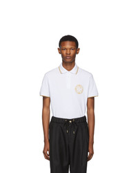 VERSACE JEANS COUTURE White Medallion Polo
