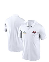 Nike White Tampa Bay Buccaneers Super Bowl Lv Bound Polo