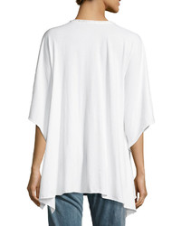 Johnny Was Jwla For Embroidered Pocket Poncho White