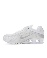 Nike White Shox R4 Sneakers