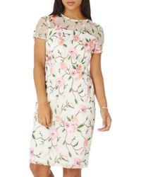 Dorothy Perkins Floral Embroidered Sheath Dress