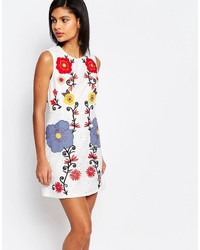 French Connection Alissa Bloom Embroidered Shift Dress
