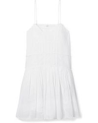Isabel Marant Etoile Amelie Embroidered Cotton Voile Mini Dress