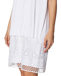 Bailey 44 Embroidered Crochet Contrast Shift Dress