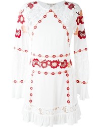 For Love And Lemons Flower Embroidered Day Dress