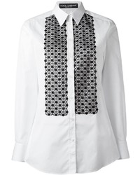 Dolce & Gabbana Embroidered Bib Shirt