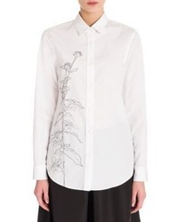 Jil Sander Embroidered Cotton Shirt