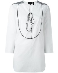 Theory Embroidered Shoulder Shirt