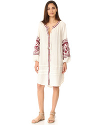 Free People In The Clear Embroidered Shirtdress