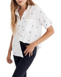 Madewell Daisy Embroidered Courier Shirt