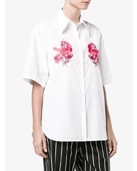 N°21 N21 Bird Embroidered Short Sleeved Shirt