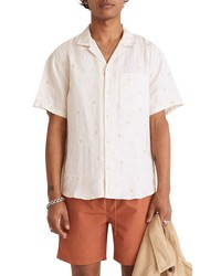 Madewell Easy Linen Short Sleeve Shirt In Vintage Linen At Nordstrom