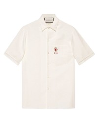 Gucci Embroidered Cotton Shirt