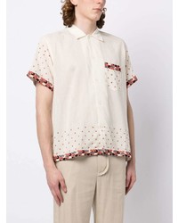Bode Embroidered Design Cotton Shirt