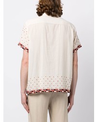Bode Embroidered Design Cotton Shirt