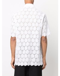 Valentino Embroidered Design Short Sleeve Shirt