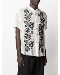 Saint Laurent Embroidered Floral Shirt