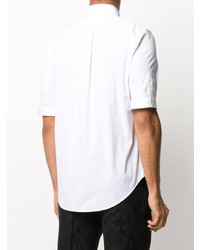 Alexander McQueen Embroidered Logo Short Sleeved Shirt