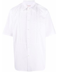 Valentino Embroidered Motif Short Sleeved Shirt