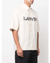 Lanvin Logo Embroidered Shirt