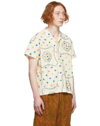 Bode Off White Fleurette Shirt