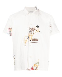 Bode Spread Collar Embroidered Shirt