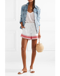 J.Crew Embroidered Cotton Voile Shorts
