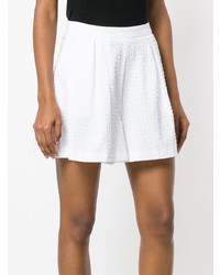 L'Autre Chose Embroidered Flared Shorts