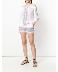 Lemlem Embroidered Stripes Shorts