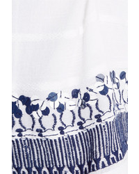 MICHAEL Michael Kors Michl Michl Kors Embellished Embroidered Cotton Shorts White