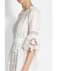 Anna Sui Embroidered Dress With Silk