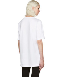 Dolce & Gabbana White Embroidered T Shirt