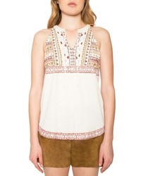 Willow & Clay Embroidered Sleeveless Top