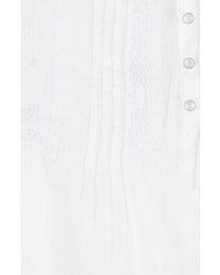 True Religion Sleeveless Cotton Top With Embroidery