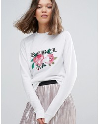Daisy Street Embroidered Sweater