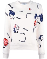 MSGM Embroidered Sweatshirt