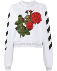 Off-White Rose Embroidered Sweatshirt
