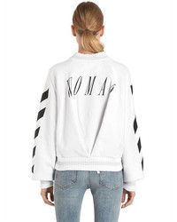 Off-White Roses Embroidered Cotton Sweatshirt