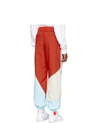 Reebok By Pyer Moss White And Red Collection 3 Sherpa Track Pants