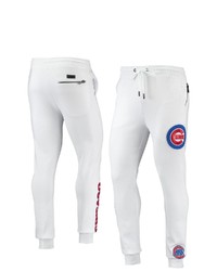 PRO STANDARD White Chicago Cubs Team Logo Jogger Pants At Nordstrom