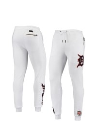 PRO STANDARD White Detroit Tigers Team Collection Jogger Pants