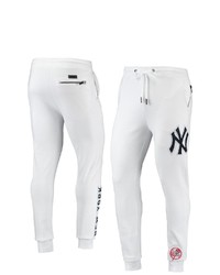PRO STANDARD White New York Yankees Team Logo Jogger Pants At Nordstrom