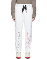 Reebok By Pyer Moss White Pyer Moss Edition Rcpm Embroidered Lounge Pants