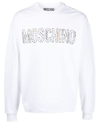 Moschino Embroidered Logo Cotton Sweatshirt