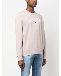 Tommy Jeans Logo Embroidered Crew Neck Sweatshirt