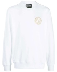 VERSACE JEANS COUTURE Logo Embroidered Long Sleeve Sweatshirt