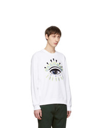 Kenzo White Eye Sweatshirt