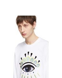 Kenzo White Eye Sweatshirt