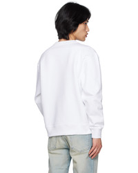 Kenzo White Paris Embroidered Sweatshirt